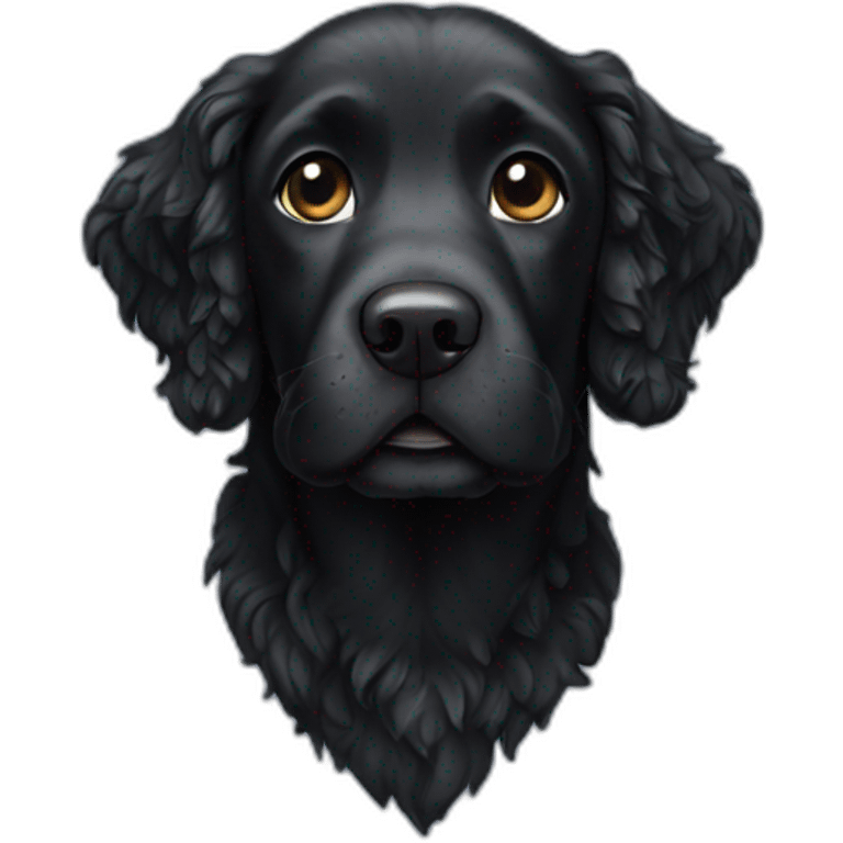 black water dog emoji