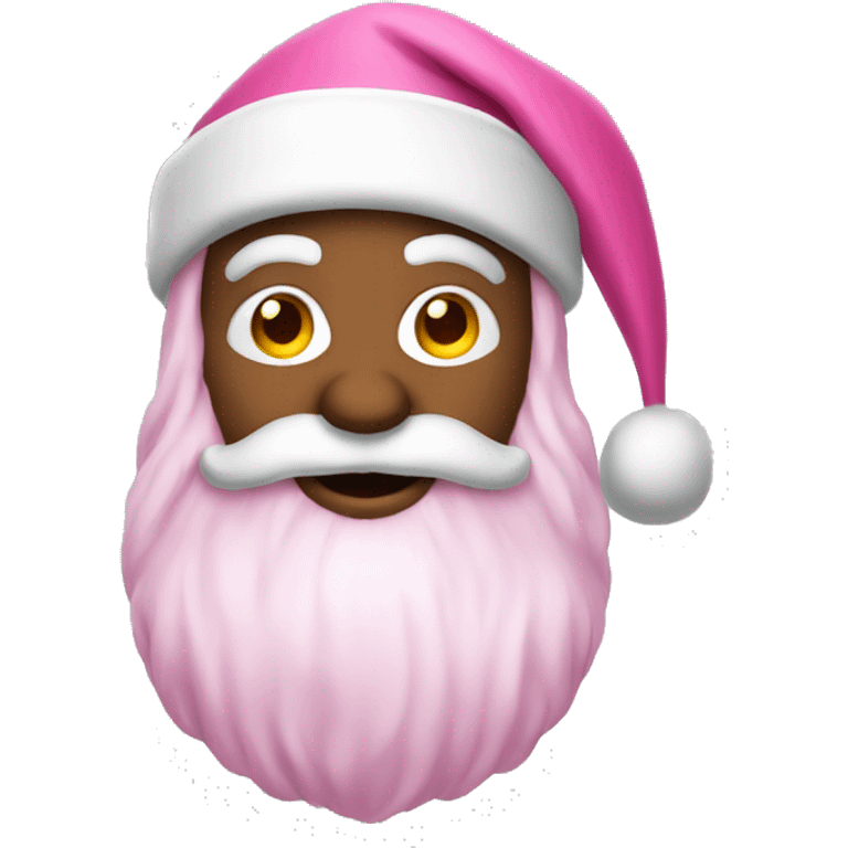 Make a pink Santa Claus emoji