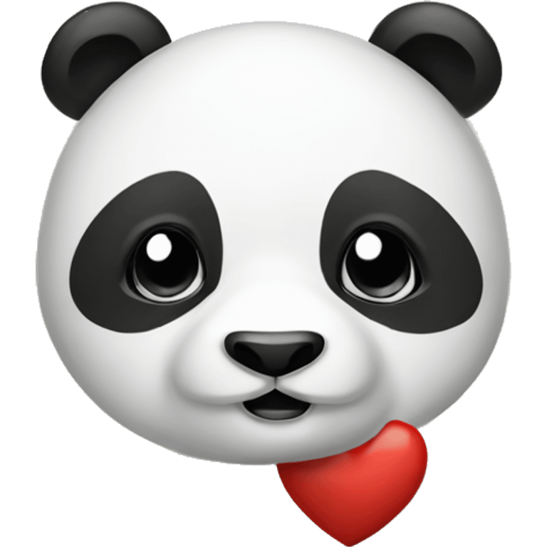 Panda in love emoji