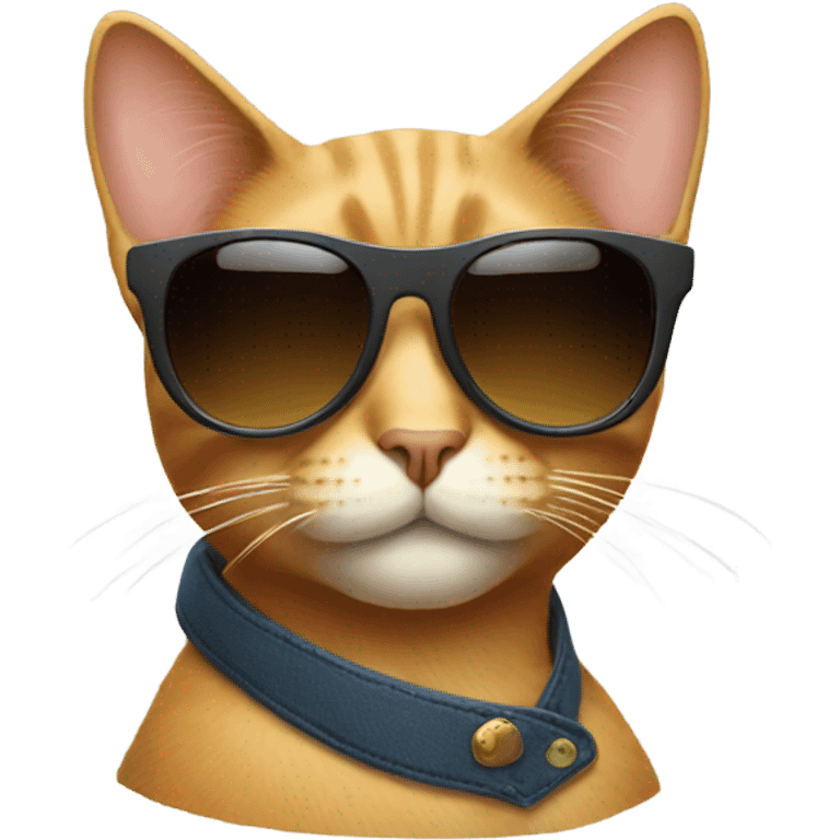 Cat with sunglasses emoji