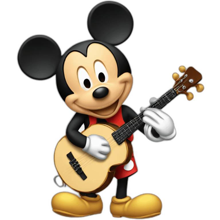 mickey qui joue du banjo emoji