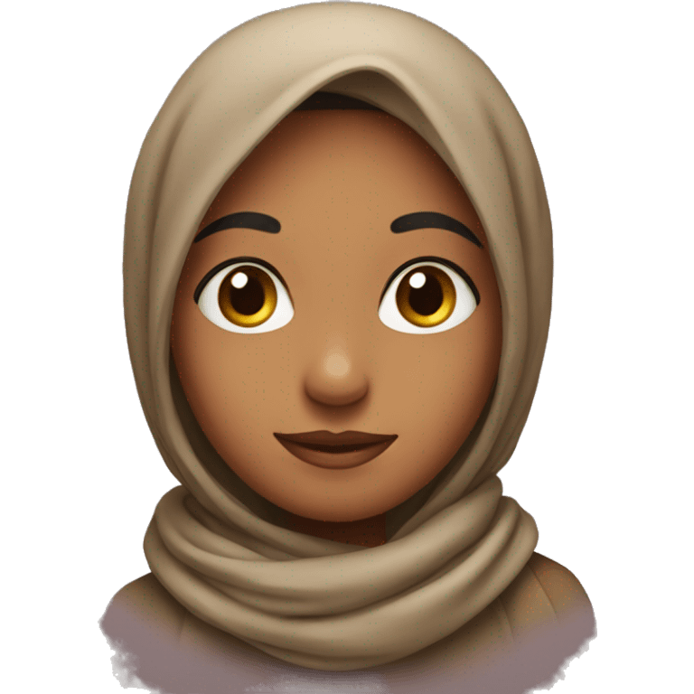 Indian girl wearing scarf emoji