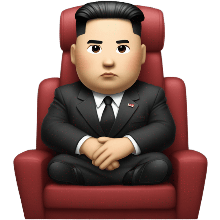 Kim Jong Un riding the rocket emoji