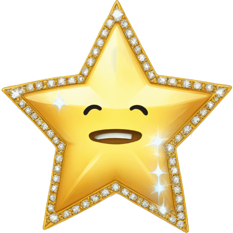 Diamante en forma de estrella emoji