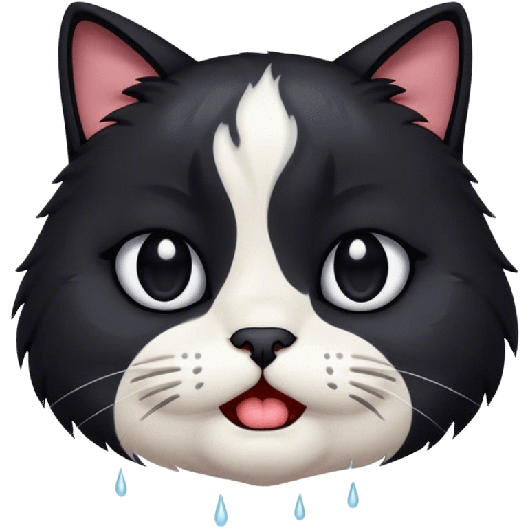 A crying cat emoji