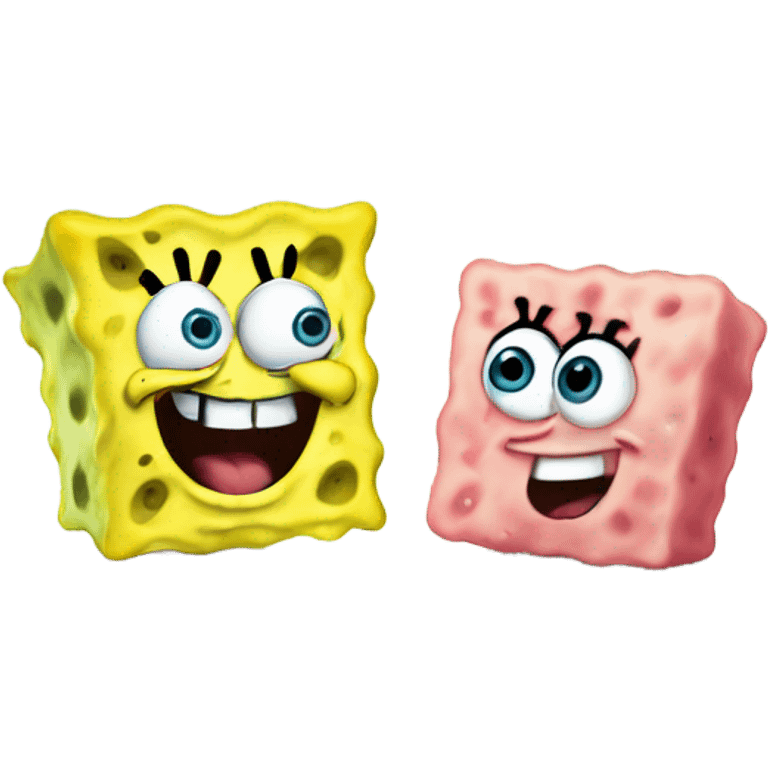 SpongeBob with Patrick  emoji