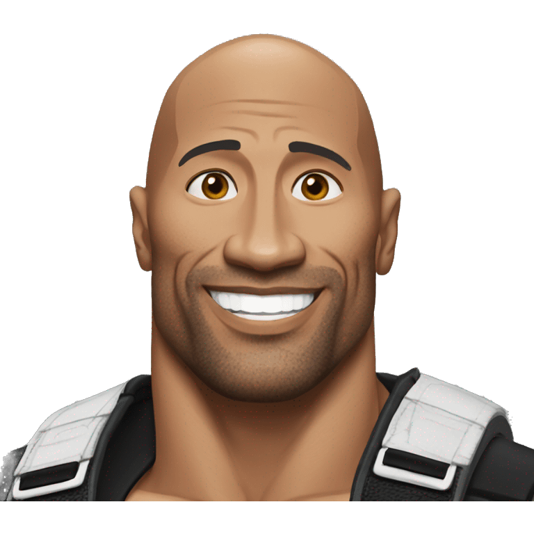 Dwayne Johnson réaliste wwe emoji