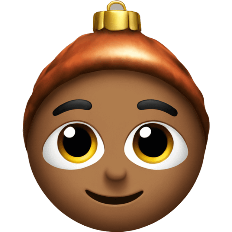 Brown Christmas decorations  emoji