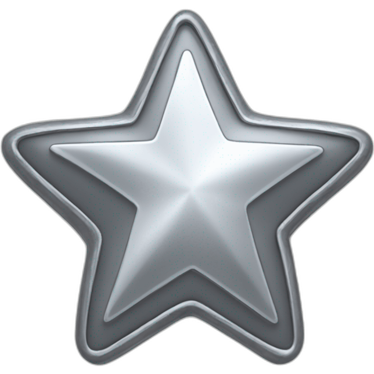 Silver star coin emoji