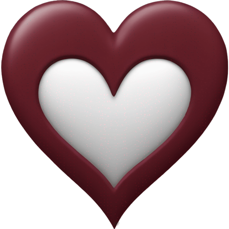 Maroon heart emoji