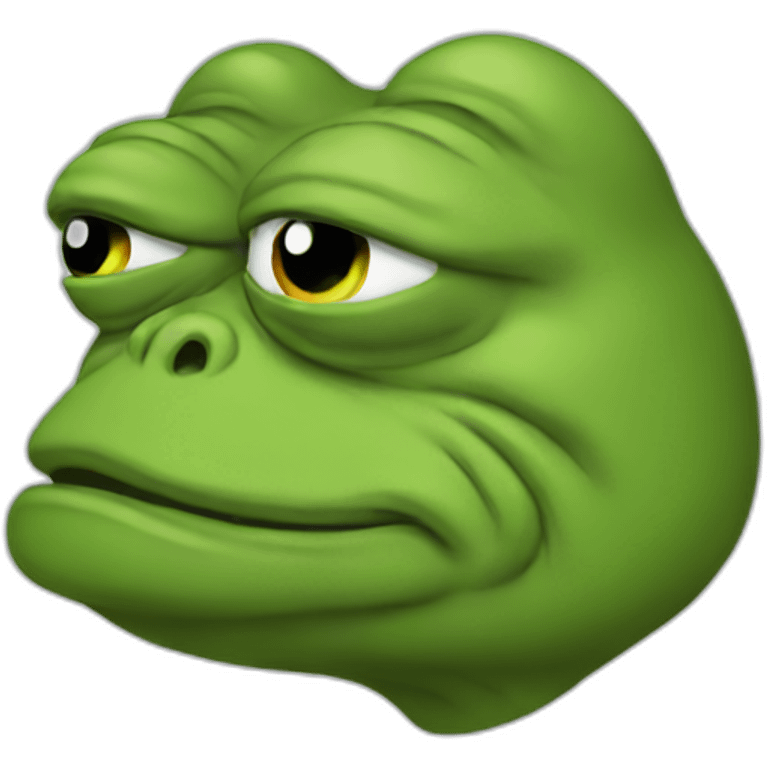 Thinking pepe emoji