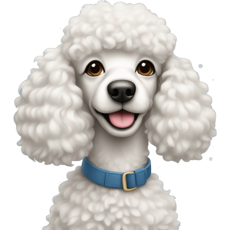 french poodle in winter emoji