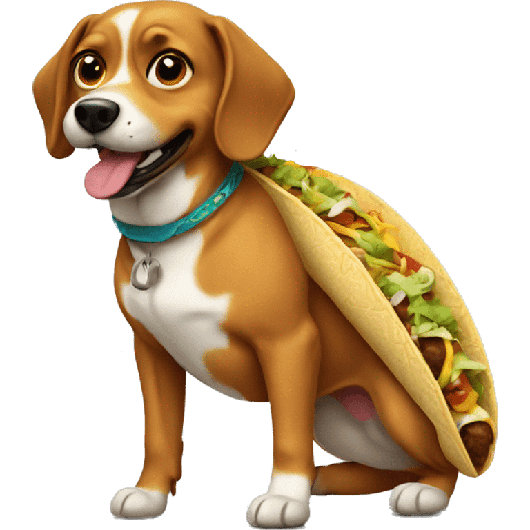 Taco dog emoji