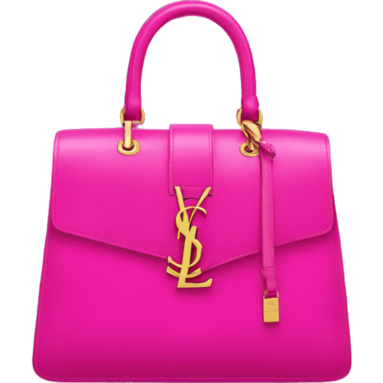 Hot pink ysl bag emoji