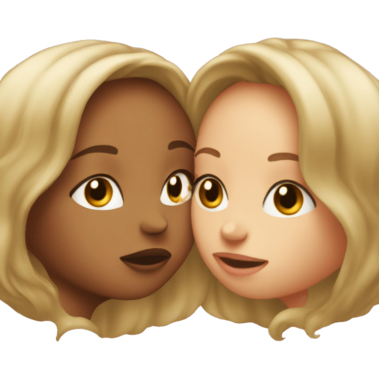 2 girls kissing emoji