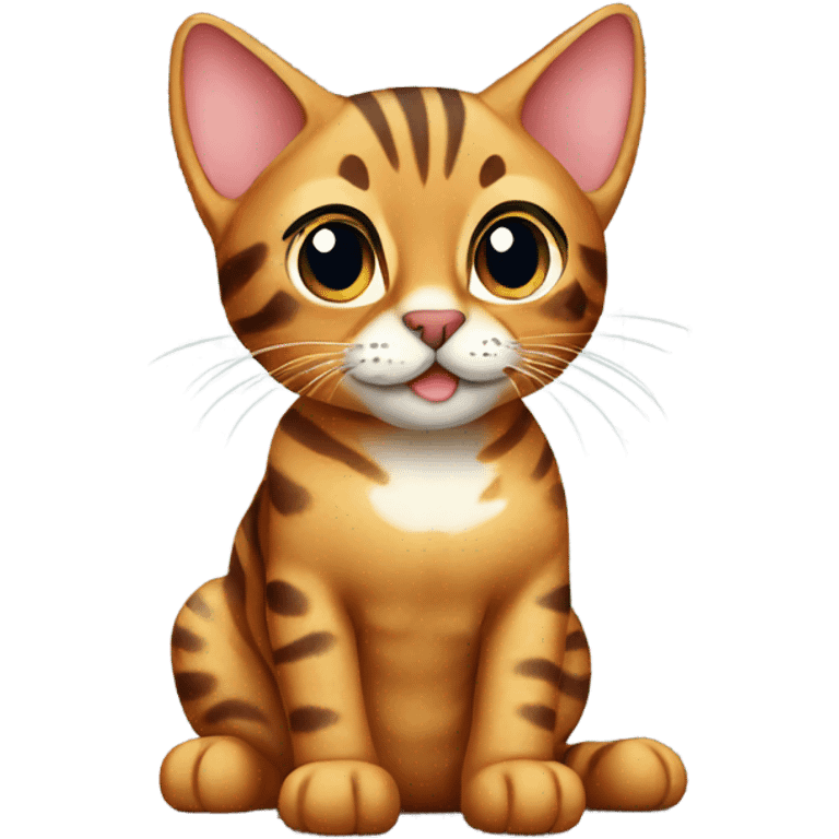 bengal cat sitting  emoji