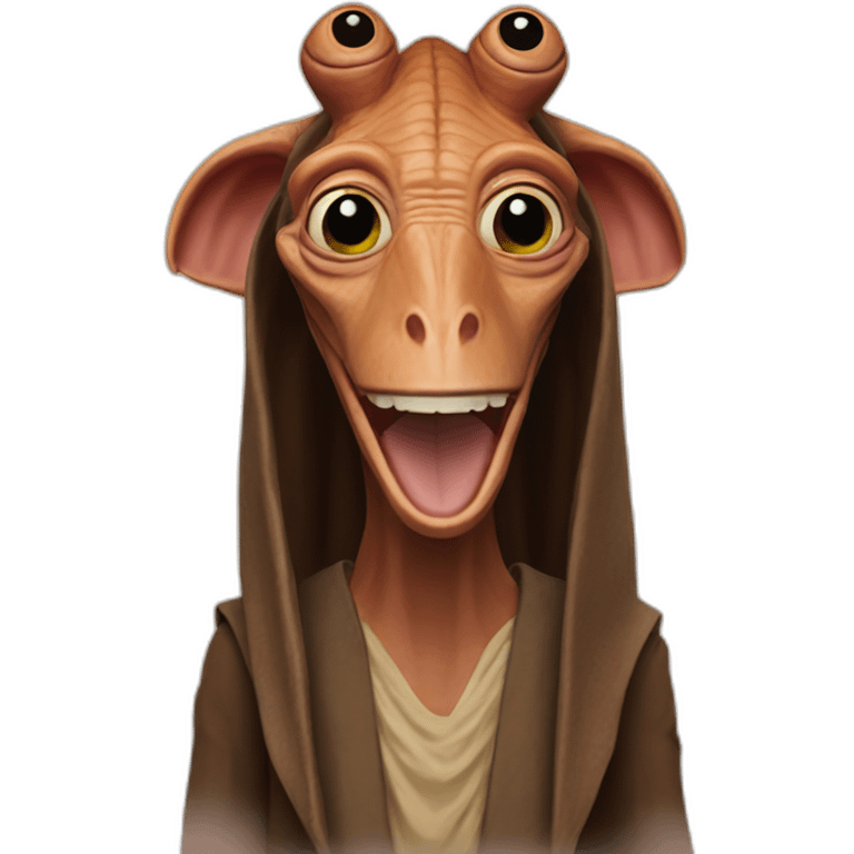 Jar Jar Binks smile emoji