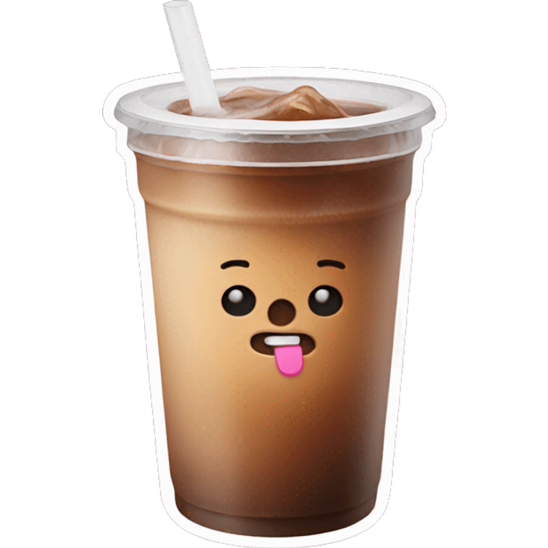 Dunkin iced coffee emoji