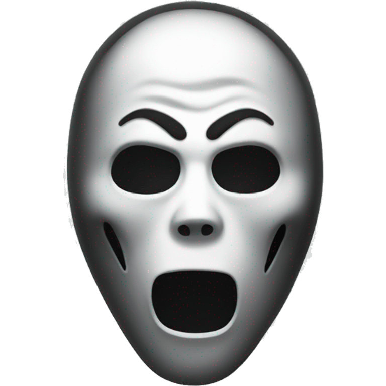 ghost face mask from scream the horror movie emoji