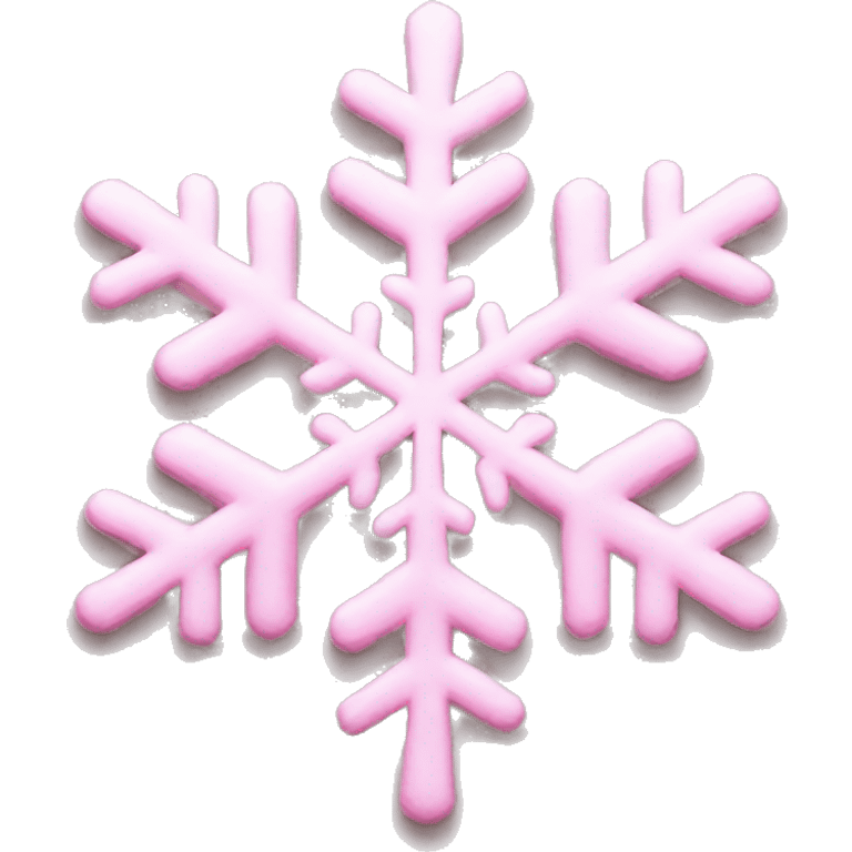 pastel pink snowflake  emoji