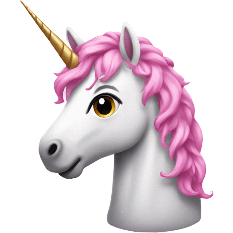 Pink unicorn emoji