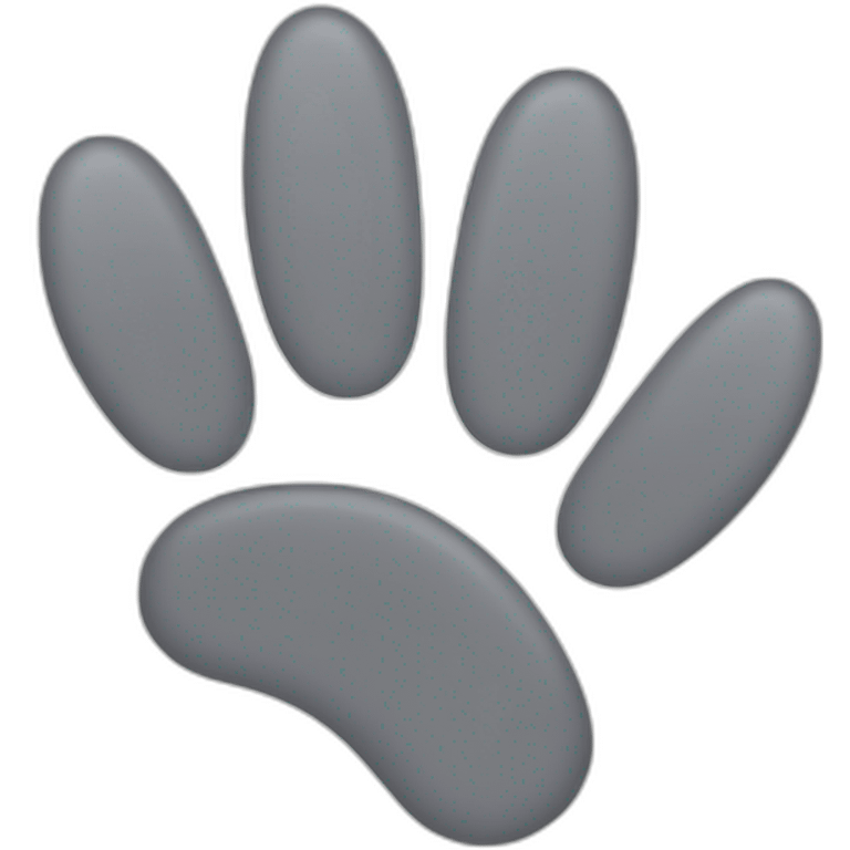 Grey paws emoji