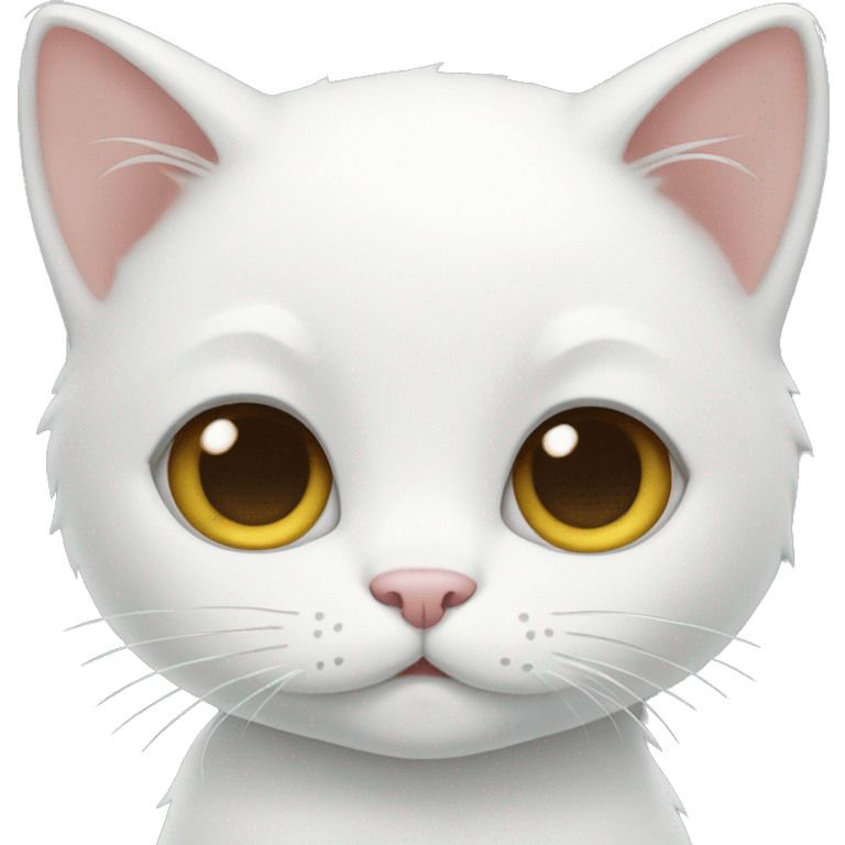 White kitty emoji