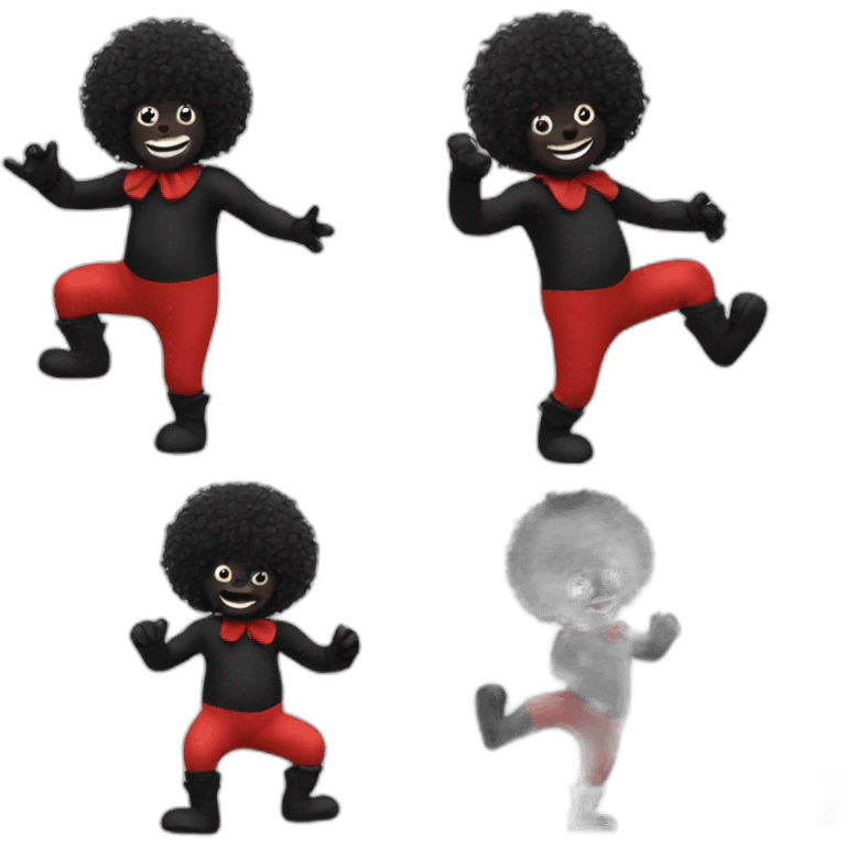 golliwog dancing emoji