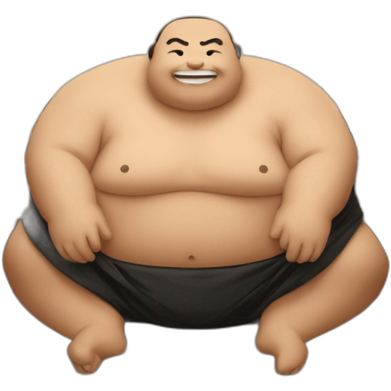 sumo wrestler at a buffet emoji