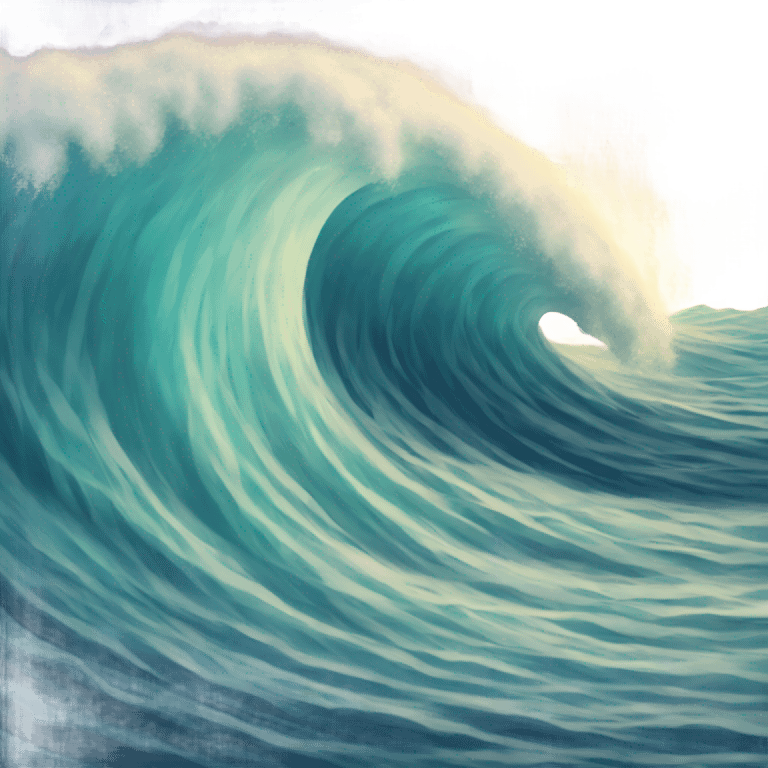 ocean waves emoji