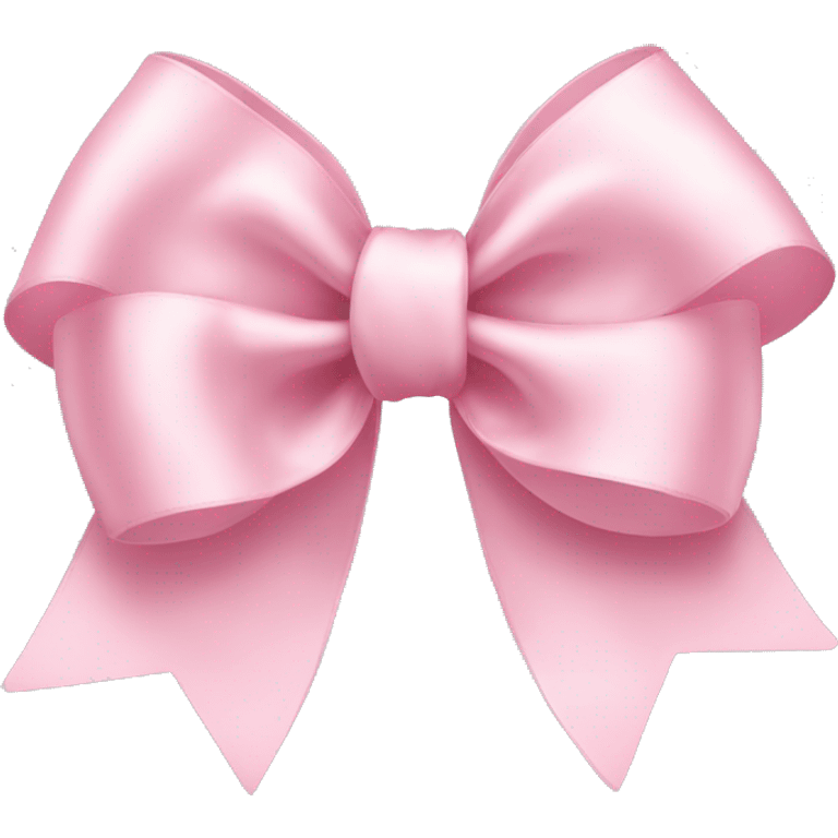 light pink ribbon bow emoji