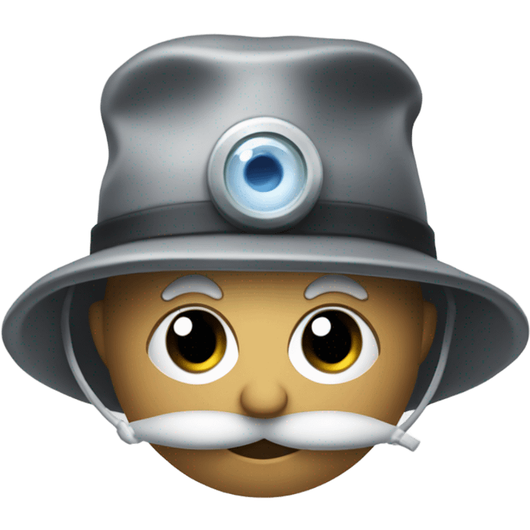 Foley catheter with eyes and a hat emoji