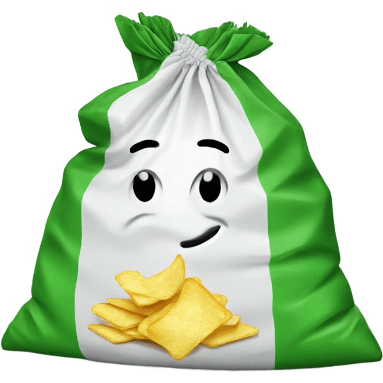 Green lays bag of chips emoji