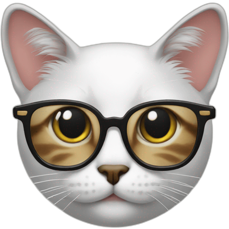 Cat with glasses emoji