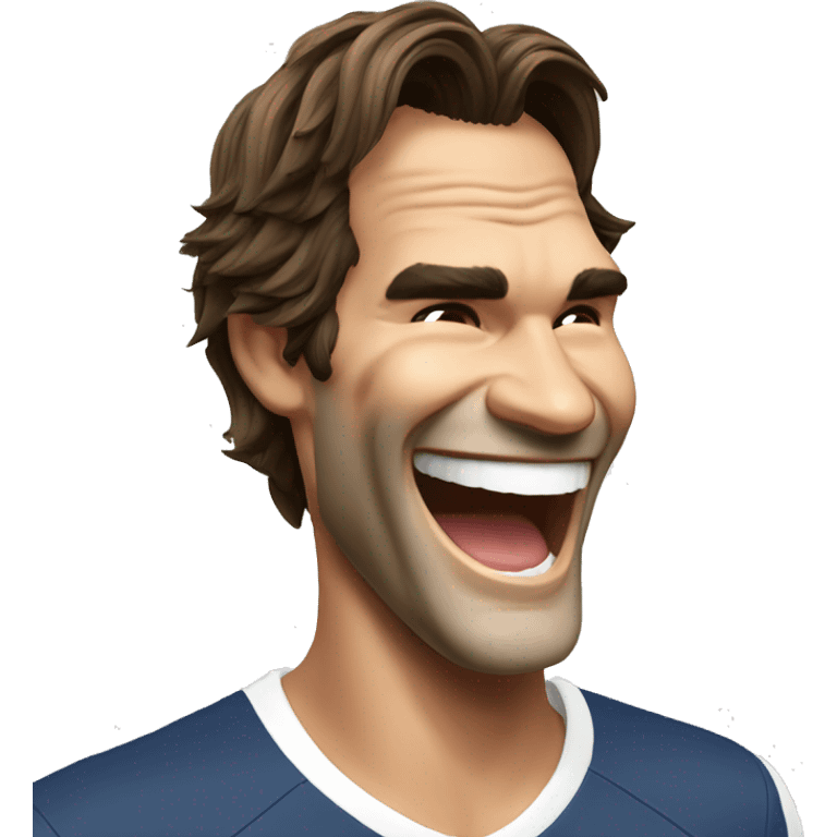 Roger Federer laughing  emoji