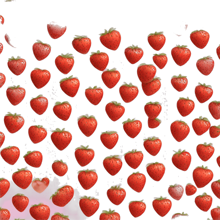 Emoji with strawberry heart eyes emoji