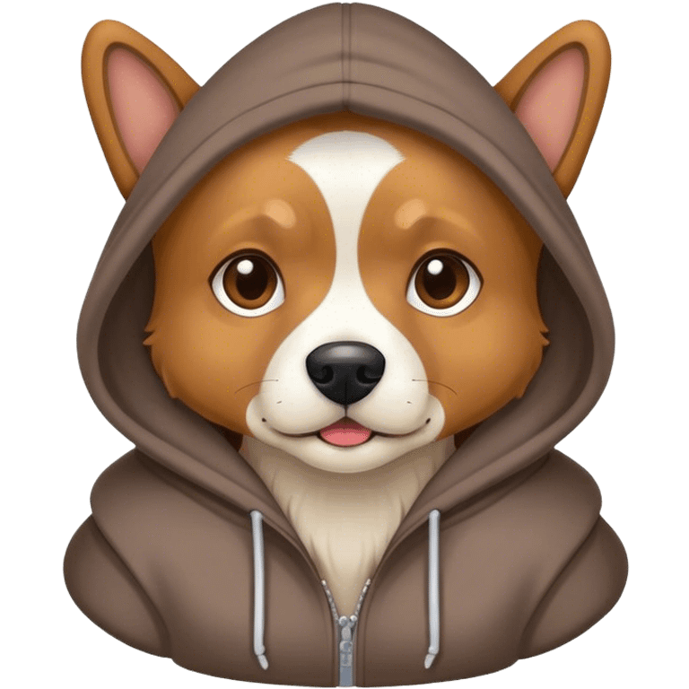 Dog with hoodie  emoji