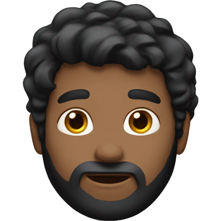 long black hair men, surprize emoji