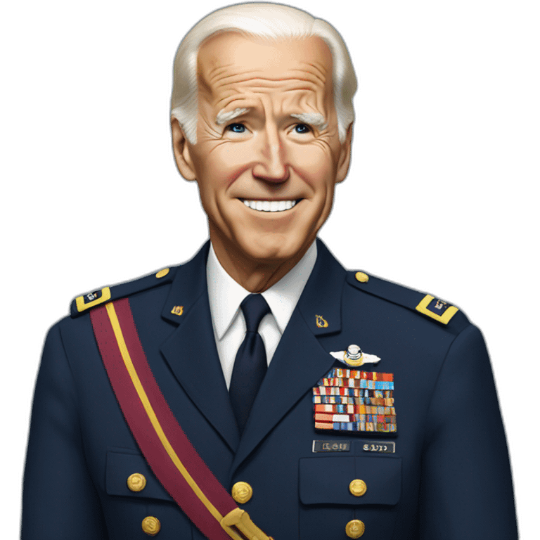 Biden in General uniform emoji