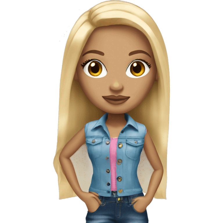 Blonde bratz doll emoji