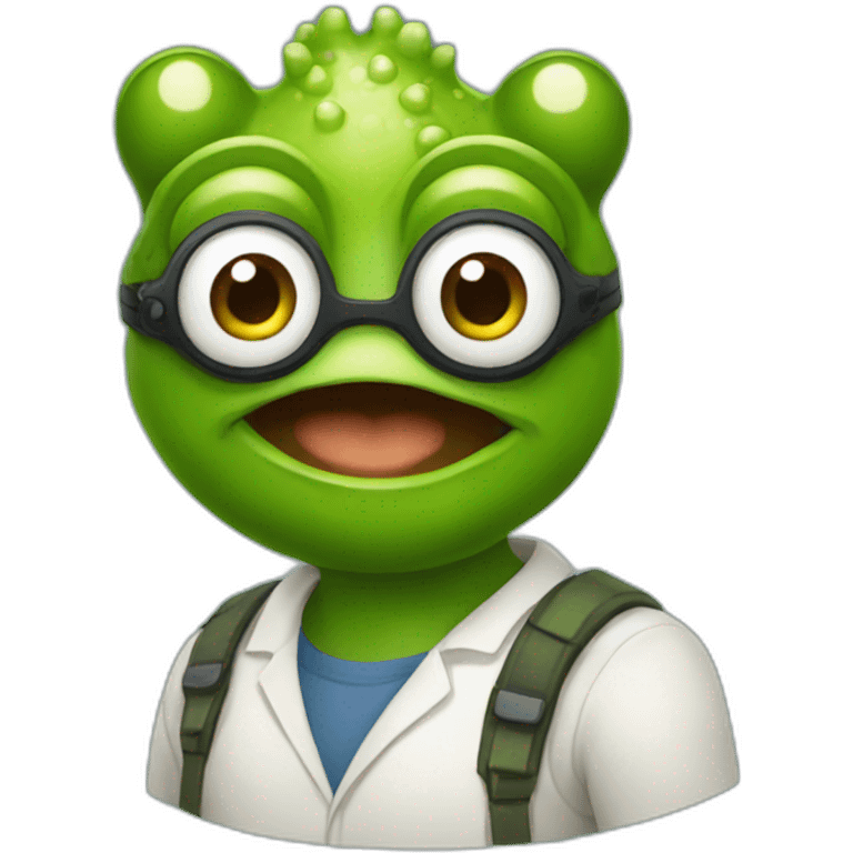 Frog developer emoji