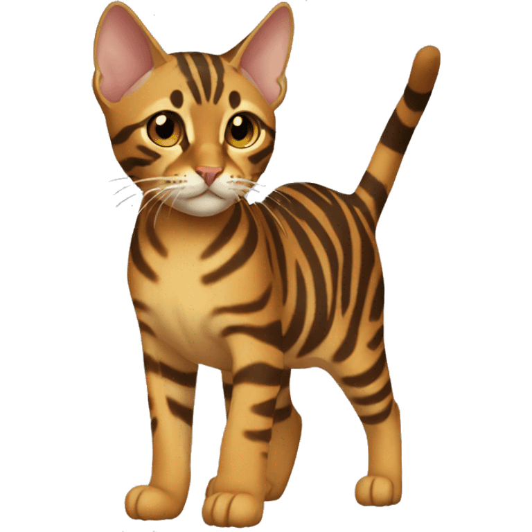 Toyger Cat Breed Full Body emoji