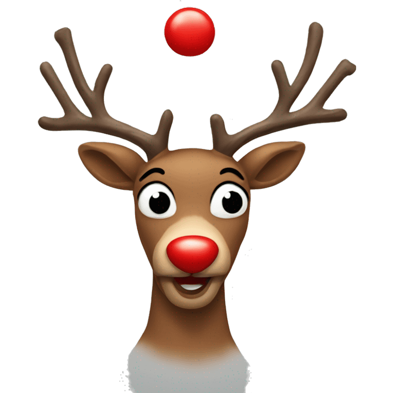 Red Nosed Reindeer emoji