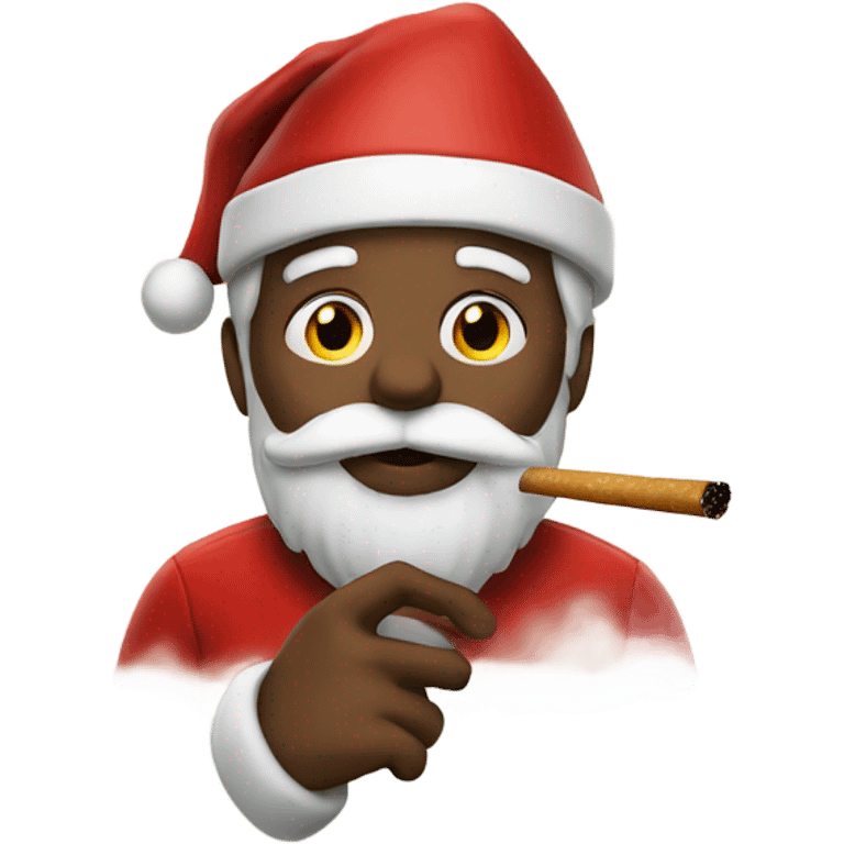 Santa smoking  emoji