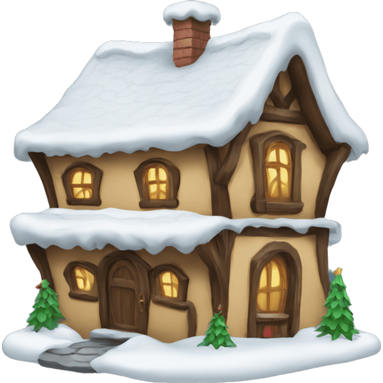 christmas elf house emoji