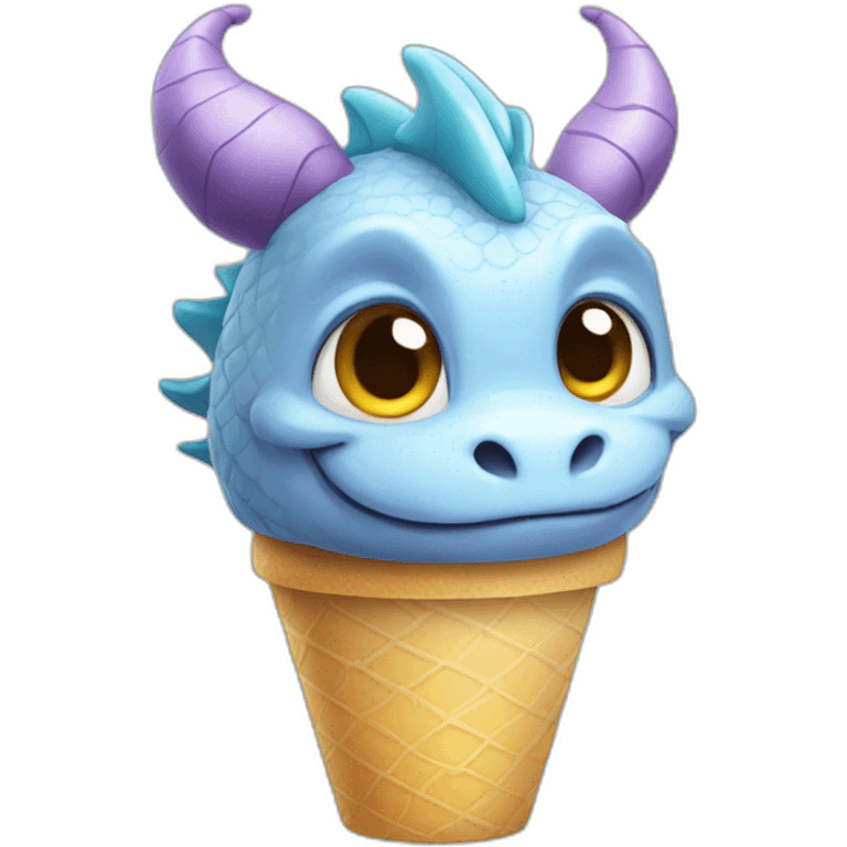 dragon cute gelato emoji