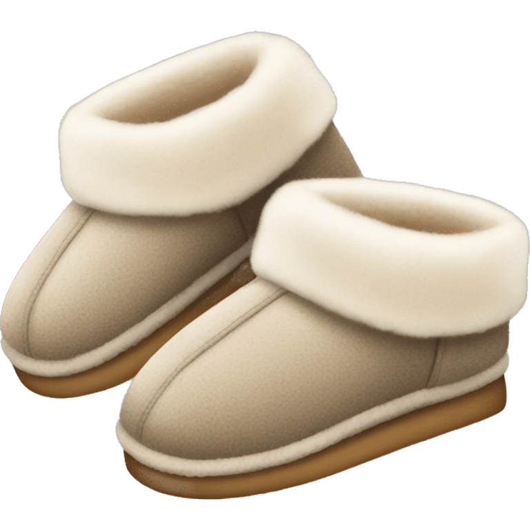 Cozy uggs slippers emoji