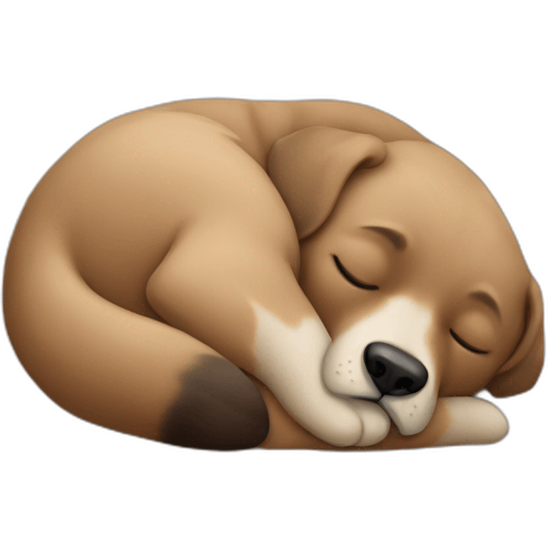 Animale sleeping together emoji