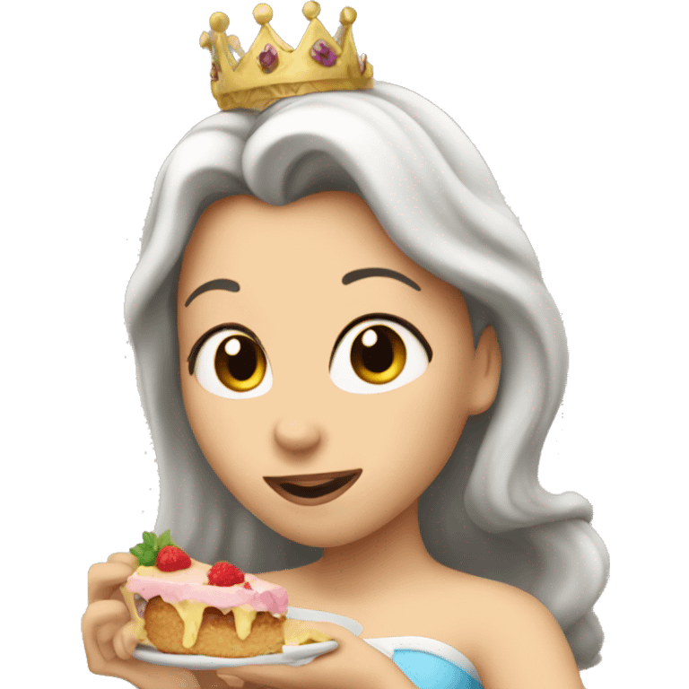 princess eating  emoji