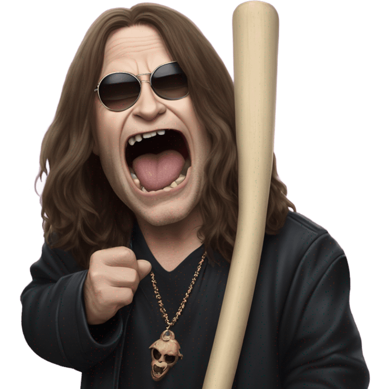 ozzy osbourne biting a bat emoji